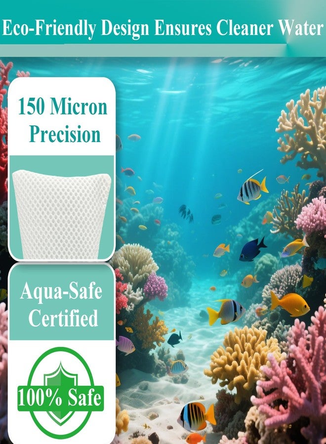 Conloquen 8 Pcs 7 Inch Filter Socks 150 Micron, Honeycomb 3D Filter Socks for Saltwater Aquarium, Sump Filter Sock, Reef Filter Sock Bags - Image 3